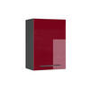 HÄNGESCHRANK Fame-Line Bordeaux Hochglanz 50 cm - Bordeaux/Anthrazit, Holzwerkstoff (50/72/34.1cm) - Vicco
