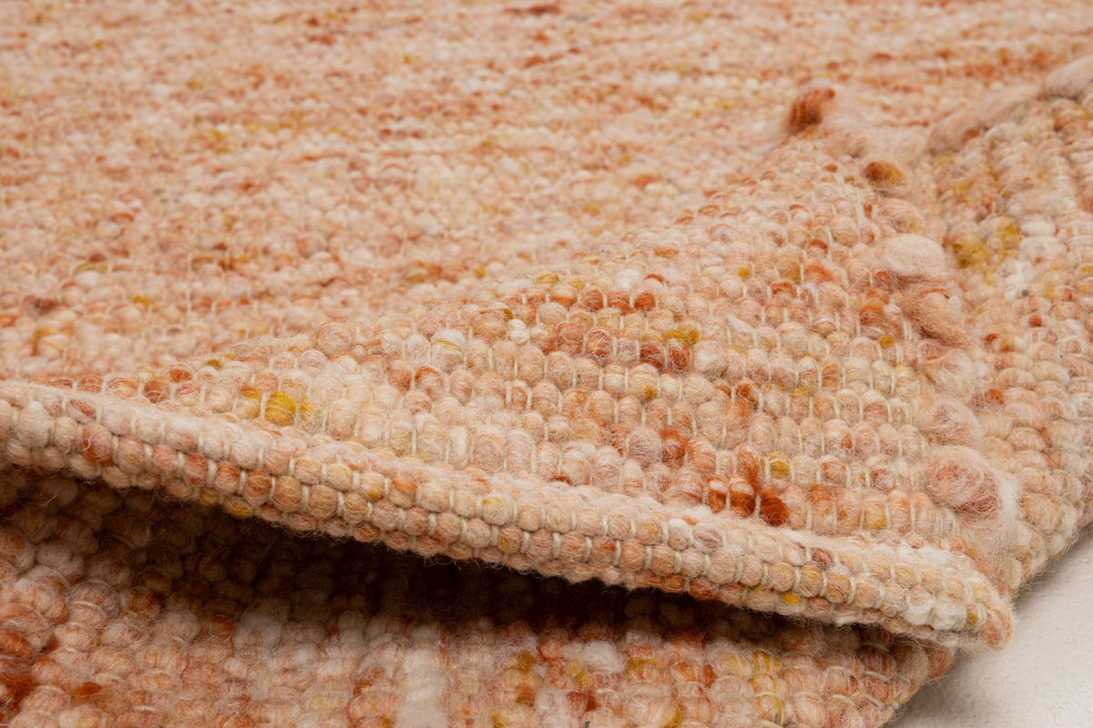 HANDWEBTEPPICH Alm-Freude 70x240 cm - Akaziefarben, Textil (70/240cm) - THEKO