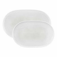 SERVIERPLATTEN-SET Sento Home Aura white 2er Set - Weiß, Keramik (2/2/2cm) - Seltmann Weiden