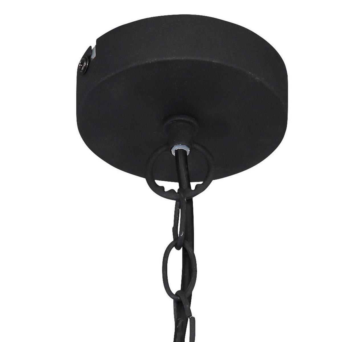 HÄNGELEUCHTE Metall schwarz Gitterschirm - Schwarz, Metall (25/25/120cm) - Globo Lighting