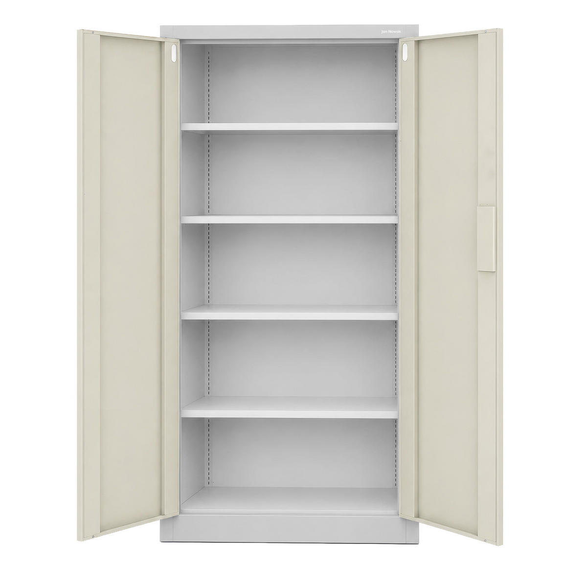 BÜROSCHRANK mit Zahlenschloss DANIEL 185x90x40 cm - Grau/Sonoma Eiche, Metall (90/185/40cm) - Jan Nowak