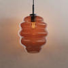 HÄNGELAMPE Echos 1.5m Abhängung Braun Ø 25cm - Braun, Glas (28/25/28cm) - s.luce