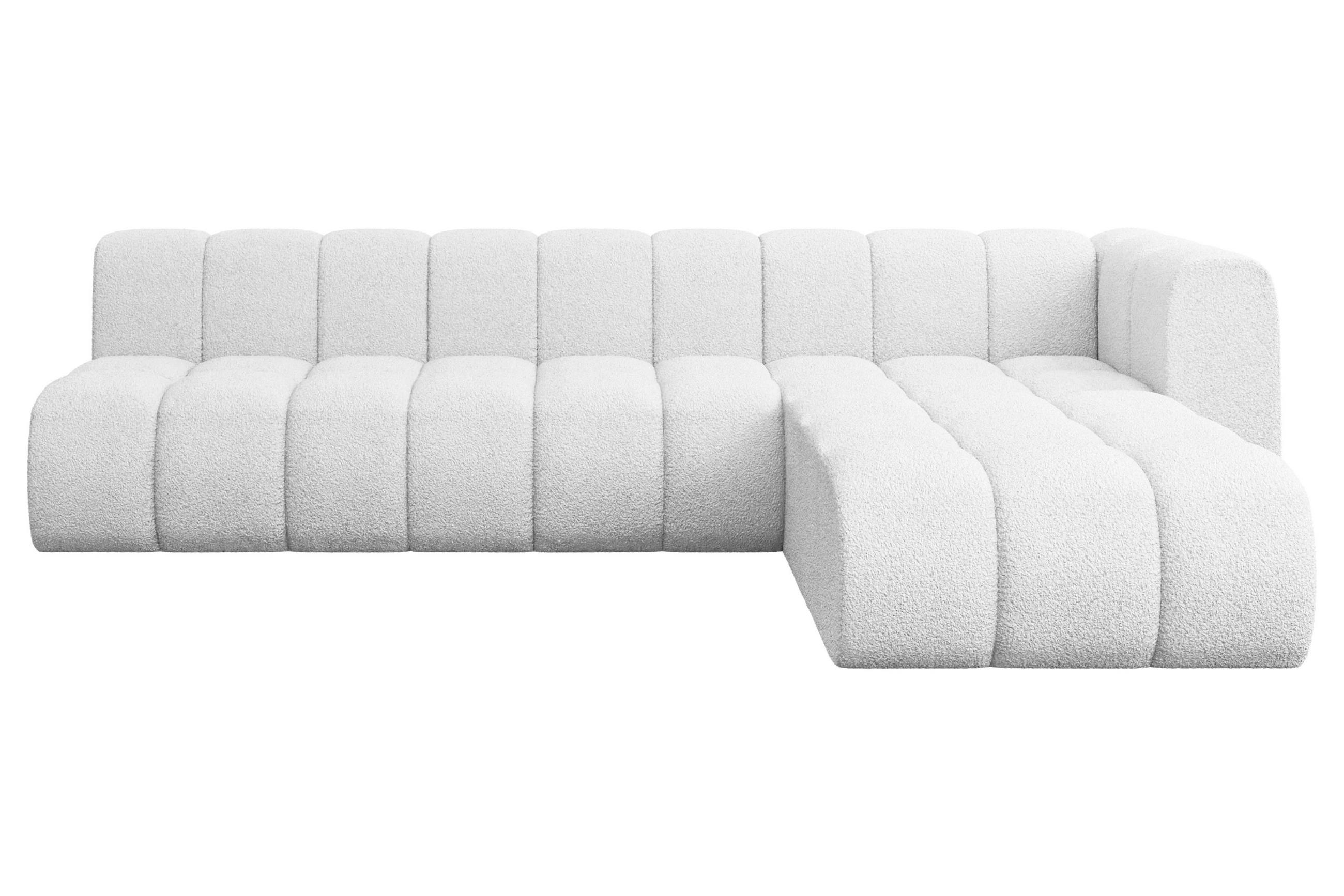 Altdecor Ecksofa Weiß 296x177 cm