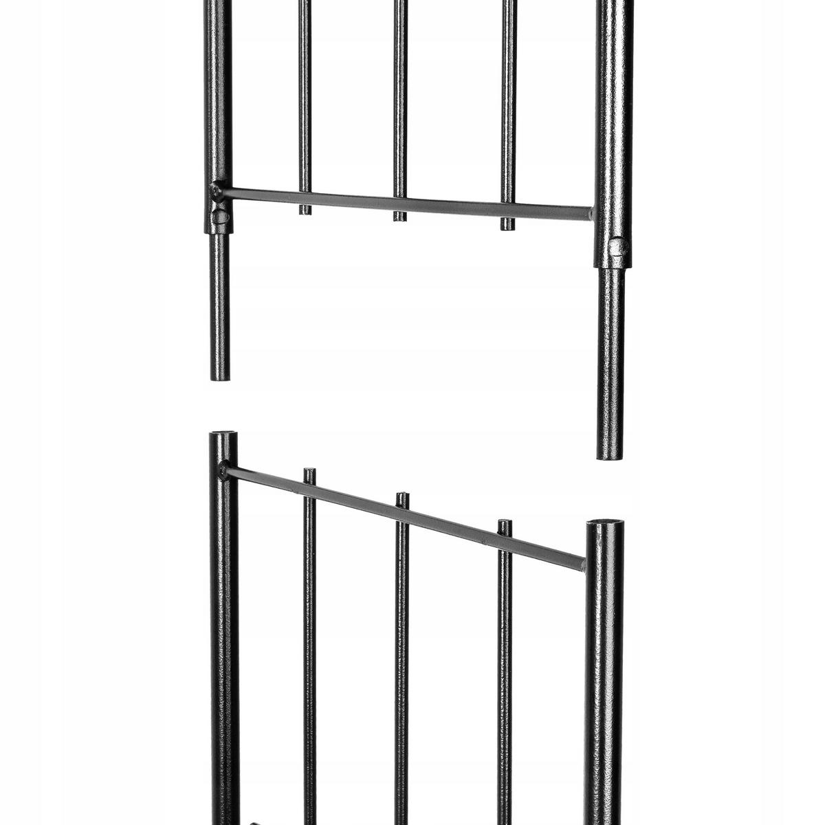 GARTENPERGOLA für Blumen, 275 cm, Schwarz - Schwarz, Metall (150/275cm) - KADAX