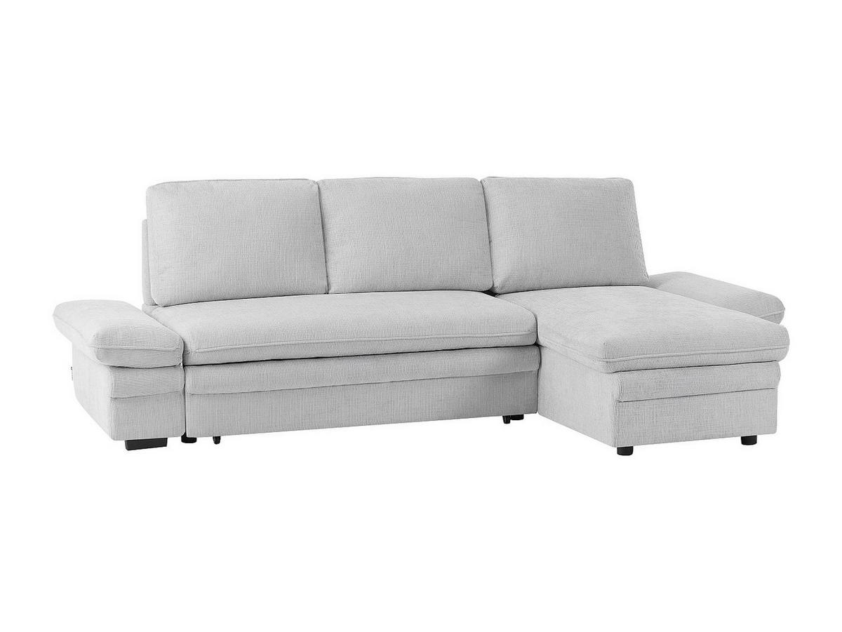 SCHLAFSOFA - 4 Personen - Stoff - Hellgrau - - Hellgrau, Textil (258/85/146cm) - Vente-Unique