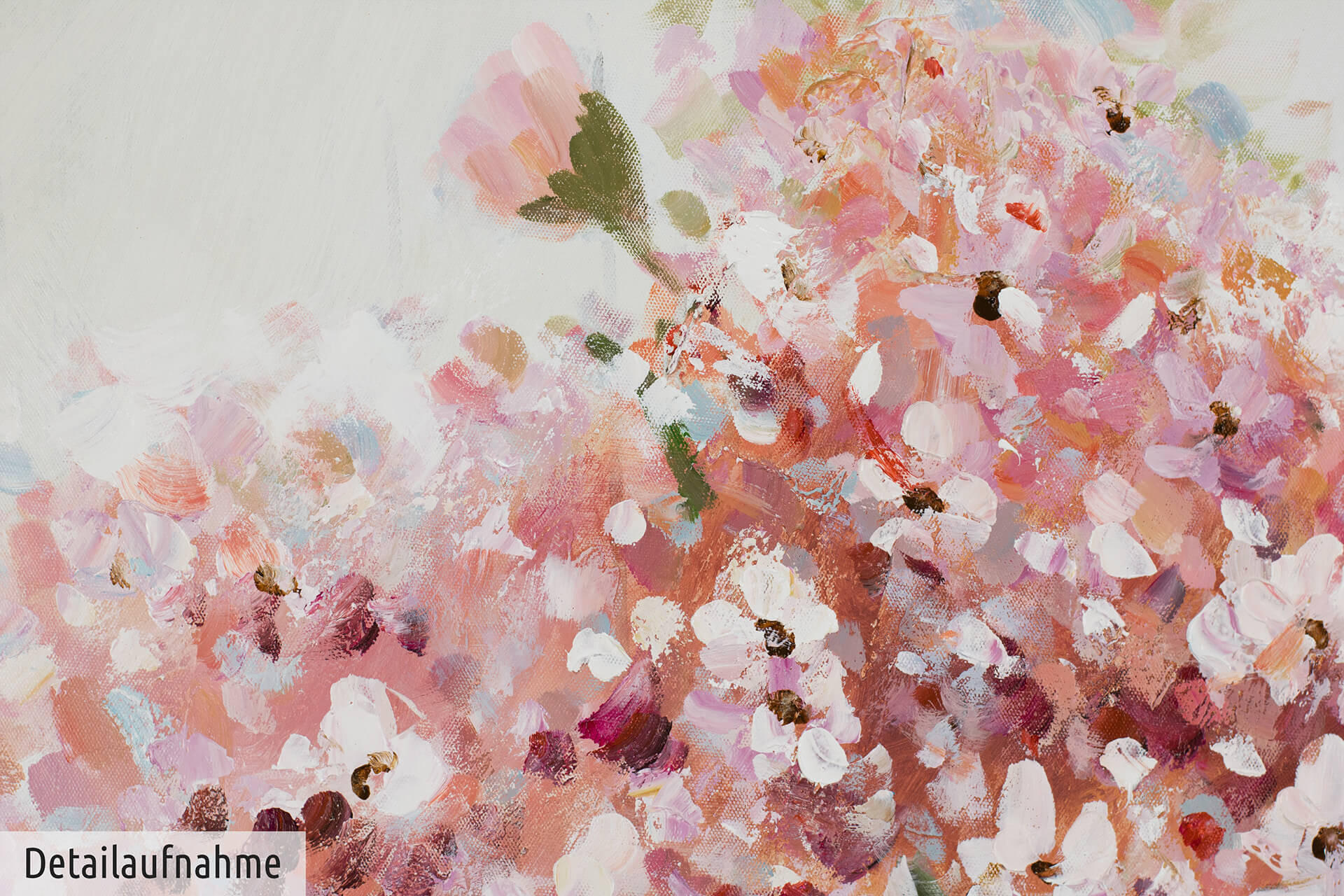 ÖLGEMÄLDE 80/80 cm - Pink, Holz/Textil (1.48/80cm) - KUNSTLOFT
