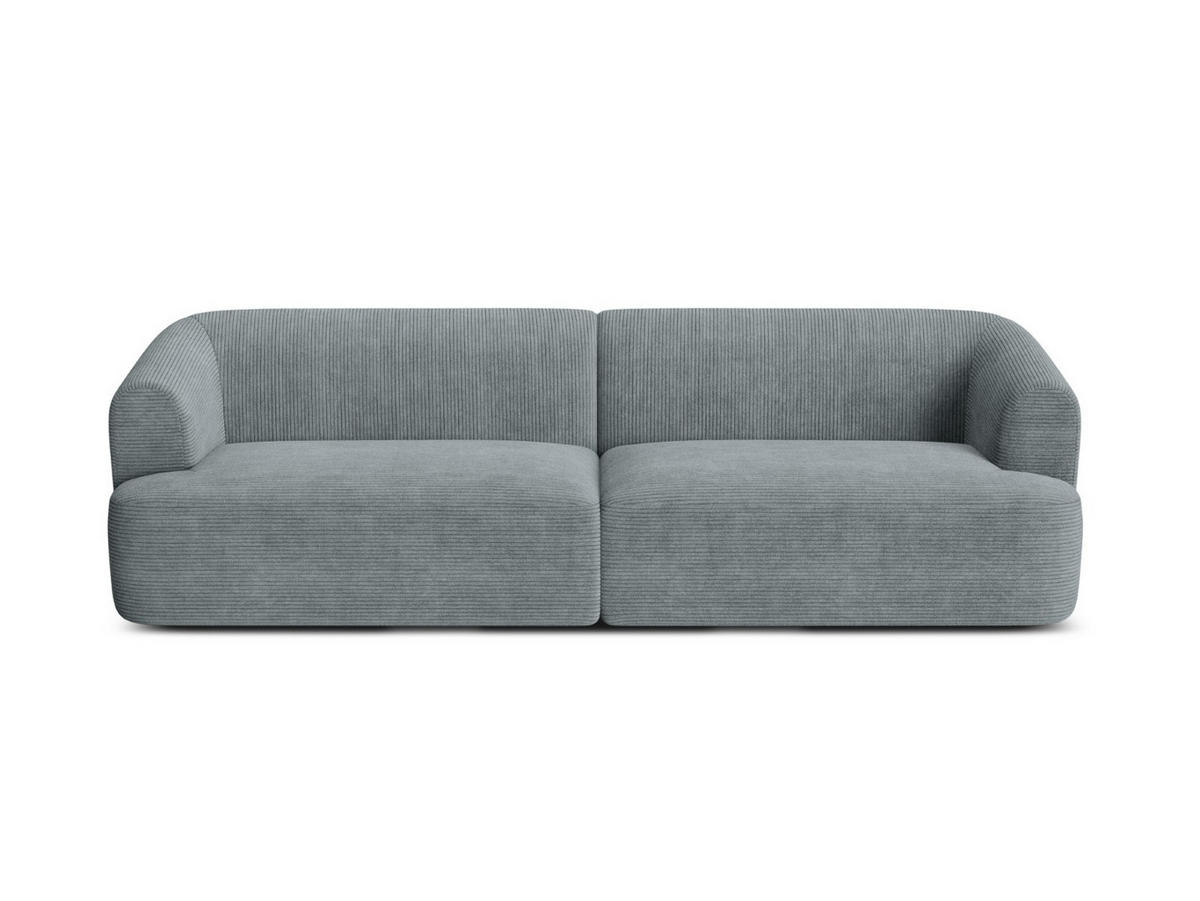 MODULARES-SOFA Campi aus Cord dunkelgrau 4 Sitzplätze - Dunkelgrau, Textil (90/70/255cm) - Cosmopolitan Design