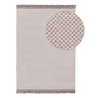 TEPPICH Wollteppich Karla Lila - Lila, Textil (200/1cm) - KUNSTLOFT