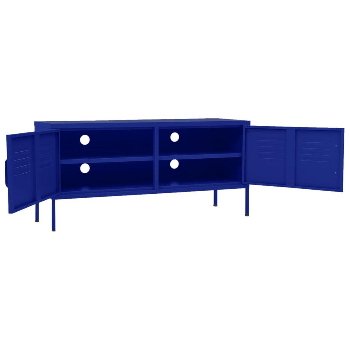 TV-SCHRANK Marineblau 105/35/50 Cm Stahl - Blau, Metall (105/50/35cm) - vidaXL