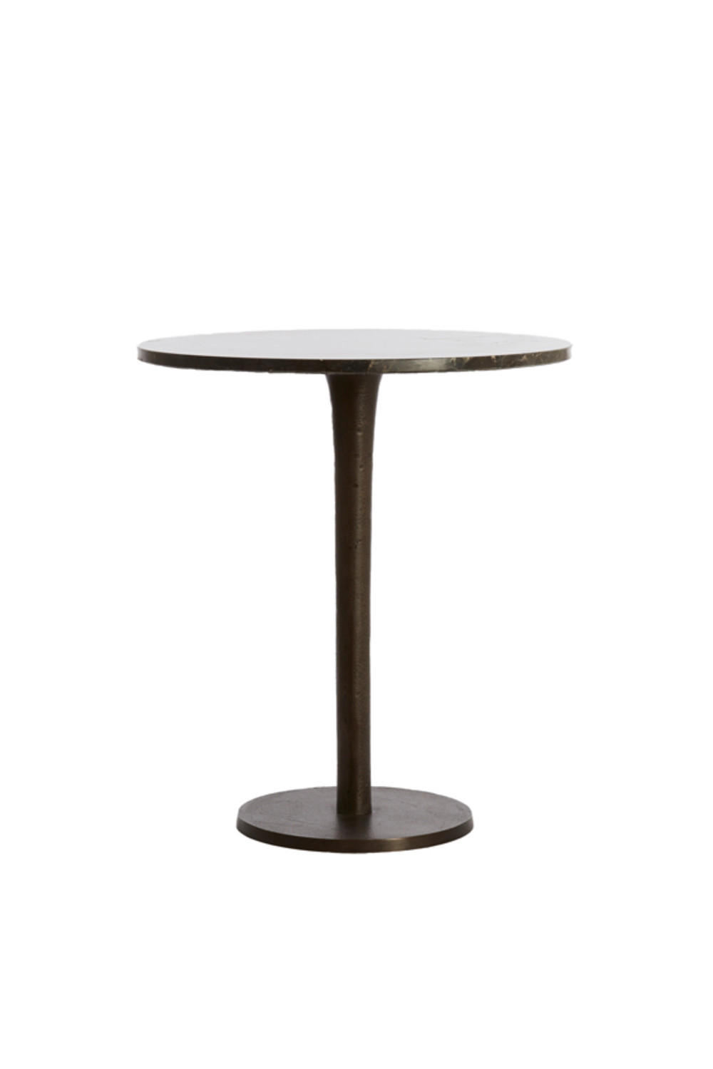 BEISTELLTISCH Pazo Braun Ø48/53 cm - Dunkelbraun, Metall (48/48/53cm) - Light & Living