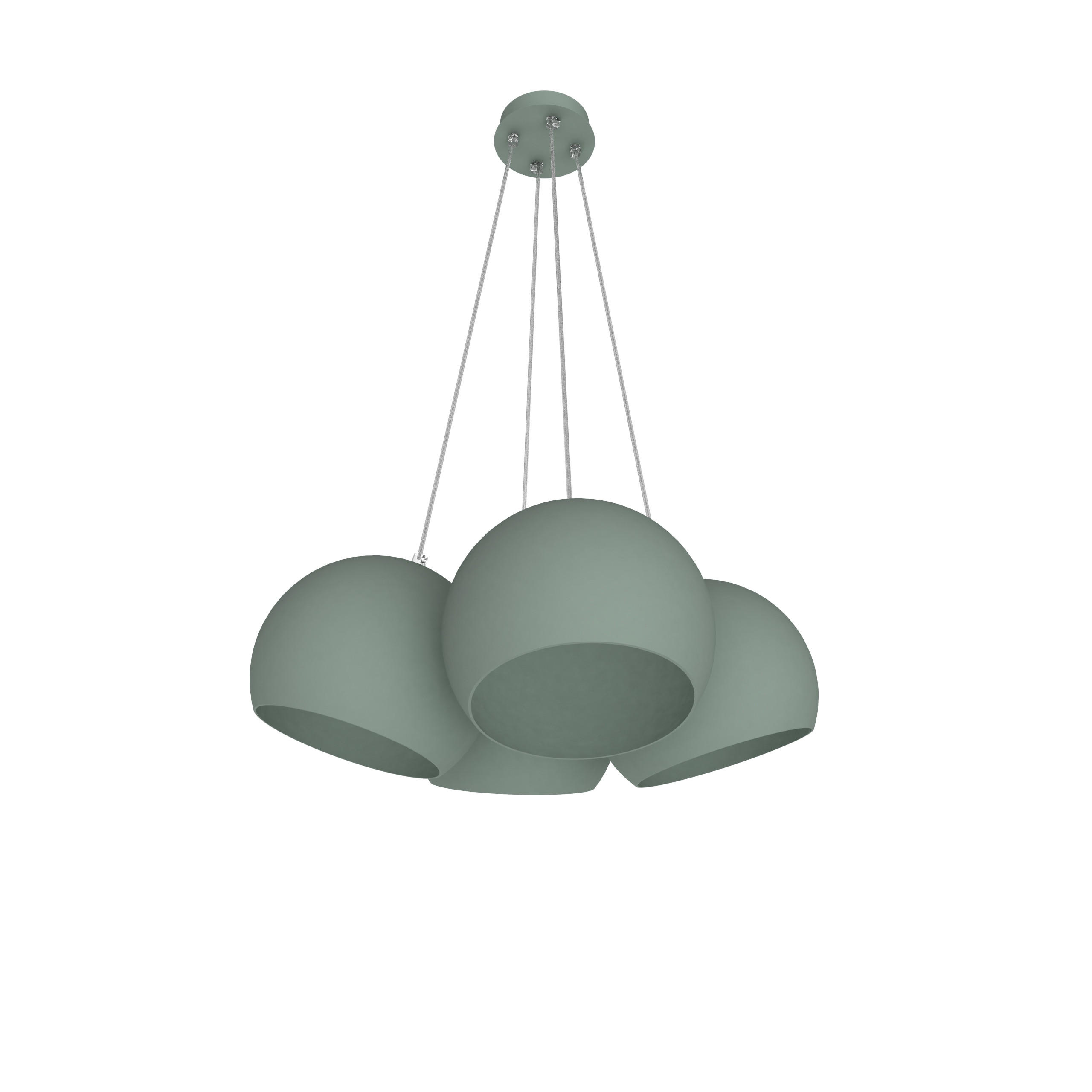 HÄNGELEUCHTE - Grün, Metall (25/25/20cm) - Lumicom