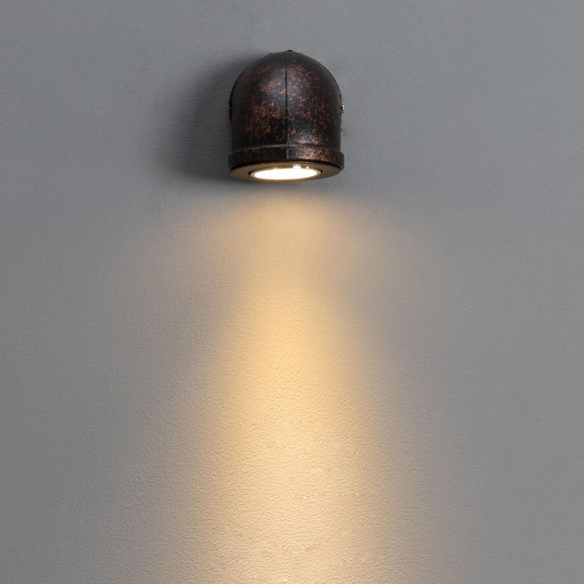 WANDLEUCHTE Athiel, Rost, 10.1cm - Rostfarben, Metall (10/10.1/10cm) - KOSILUM