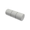 ENDSTÜCKE FÜR GARDINENSTANGEN 20 mm Ø, Elanto Weiß, Packung 2 Stück - Weiß, Metall (6.4/2.4/2.4cm) - INTERDECO