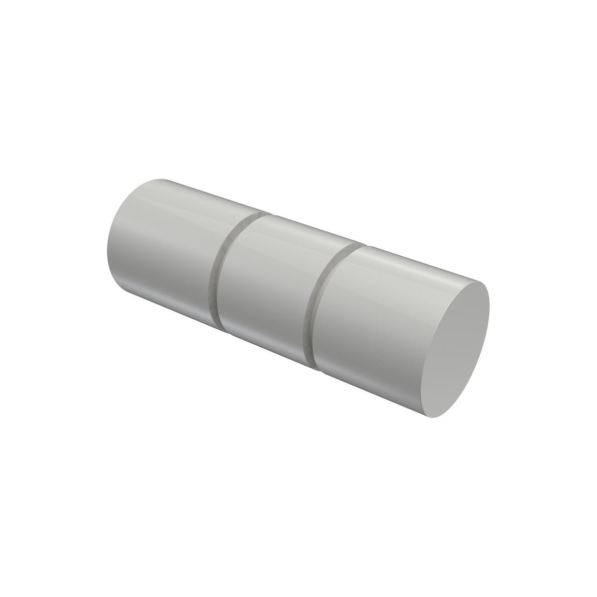 ENDSTÜCKE FÜR GARDINENSTANGEN 20 mm Ø, Elanto Weiß, Packung 2 Stück - Weiß, Metall (6.4/2.4/2.4cm) - INTERDECO
