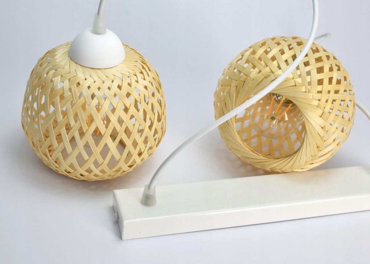 PENDELLEUCHTE BOHO - Beige/Weiß, Glas/Metall (15/70/100cm) - kiki design