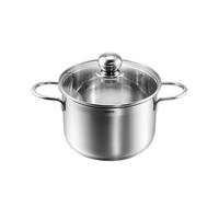 KOCHTOPF Josie, Edelstahl, Induktion, 3,5 Liter, Ø 20 cm, Höhe 13 cm - Silberfarben, Metall (20cm) - KOPF