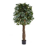 KUNSTBAUM Künstlicher Ficus – Amadior 210 cm - Grün, Kunststoff (210cm) - aplanta
