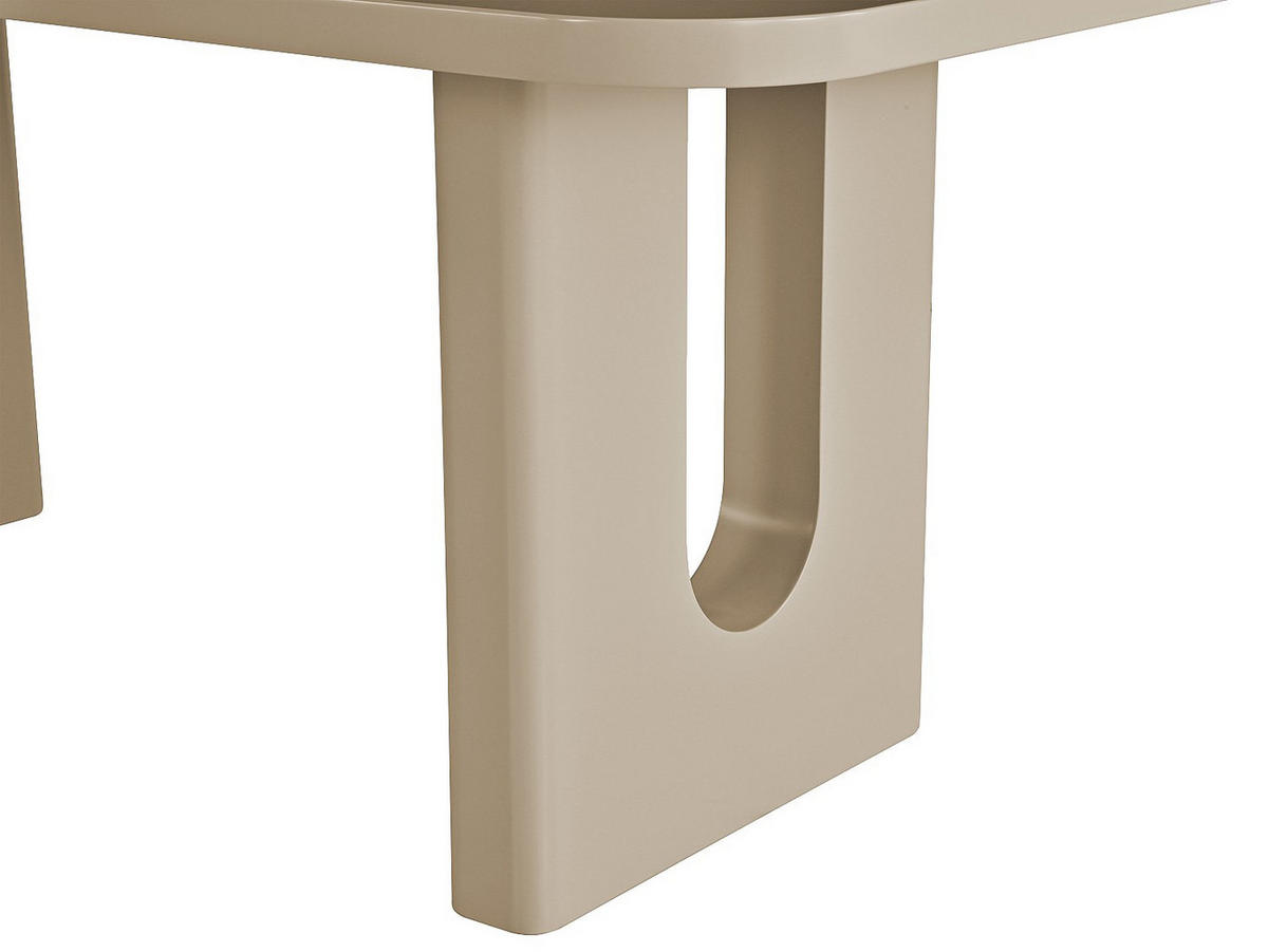 TISCH ohne Ausziehfunktion - 8 -Sitzer - MDF - taupe - NAKONI - Braun, Holz (100/200/76cm) - Vente-Unique