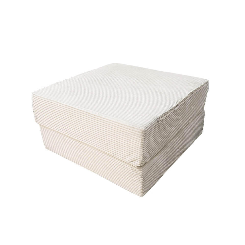 SPIELSOFA LIV - Cord Beige, Große Matratze - Beige, Kunststoff/Textil (140/15/70cm) - Home Deluxe
