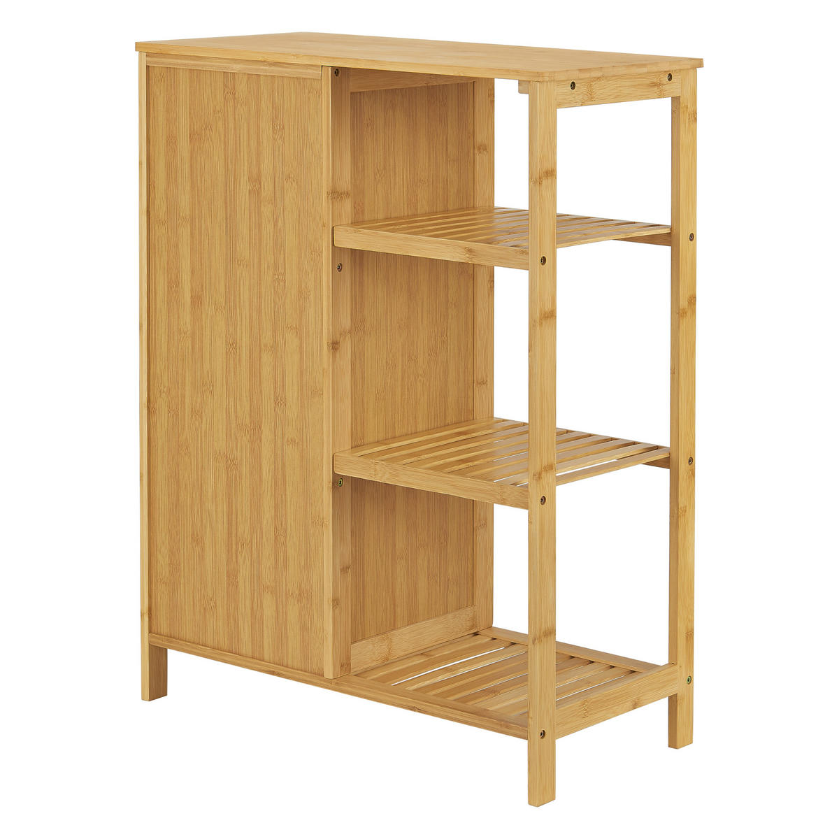 BADEZIMMERSCHRANK Vetlanda - Naturfarben, Holz (66/87/33cm) - [en.casa]