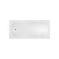 BADEWANNE Rechteck BONA 160/70 + Ablage + Kopfstütze Ablauf Füße - Weiß, Kunststoff (70/53.5/160cm) - bad land