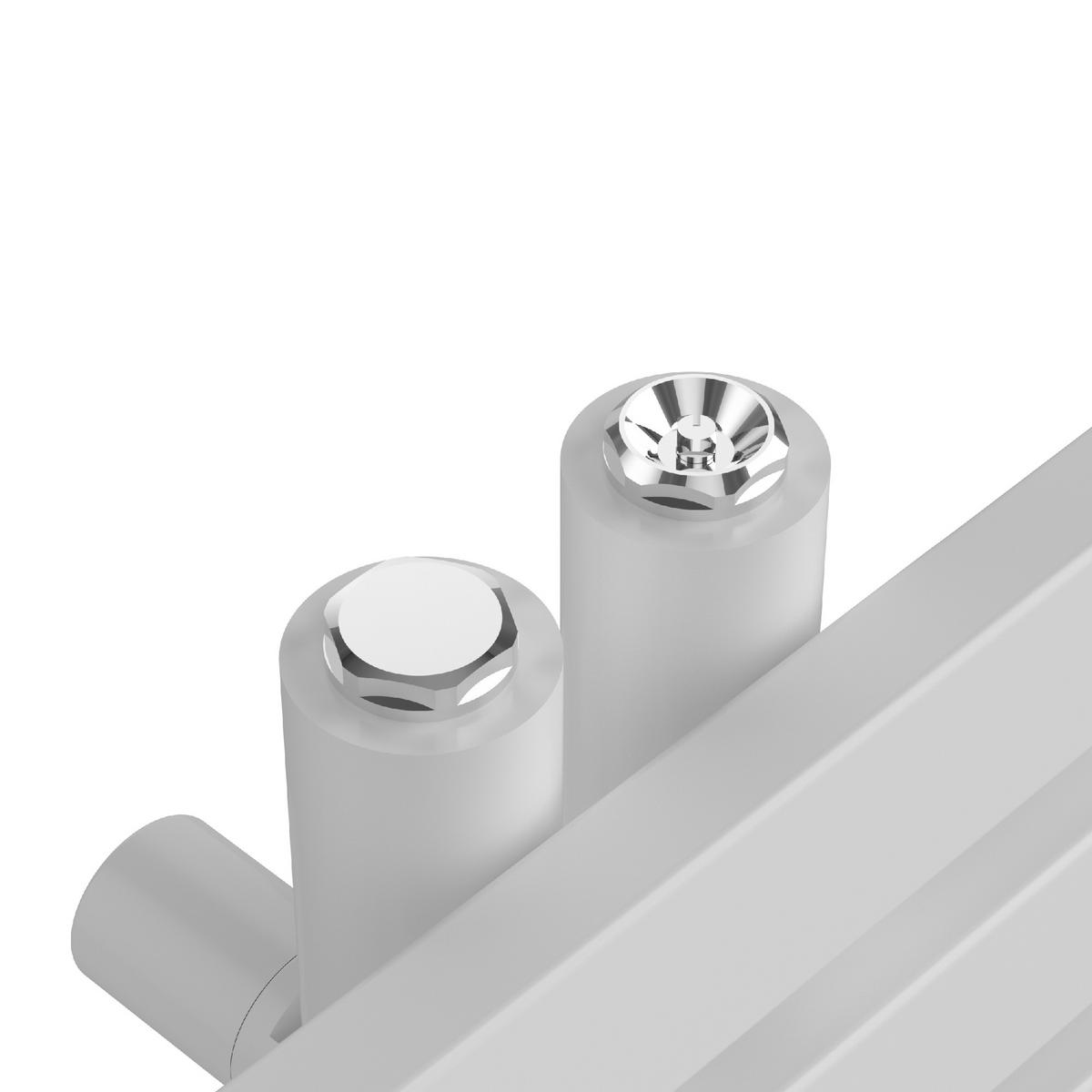 HANDTUCHHEIZKÖRPER Slidre - Weiß, Metall (50/120/5.4cm) - [neu.haus]