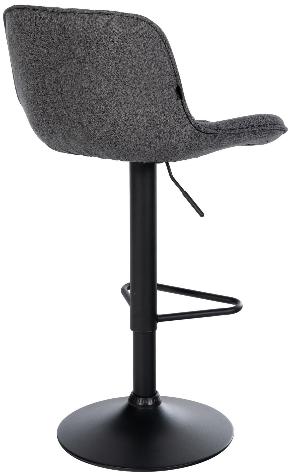BARHOCKER Stoff Schwarz - Schwarz, Textil/Metall (50/84/52cm) - CLP