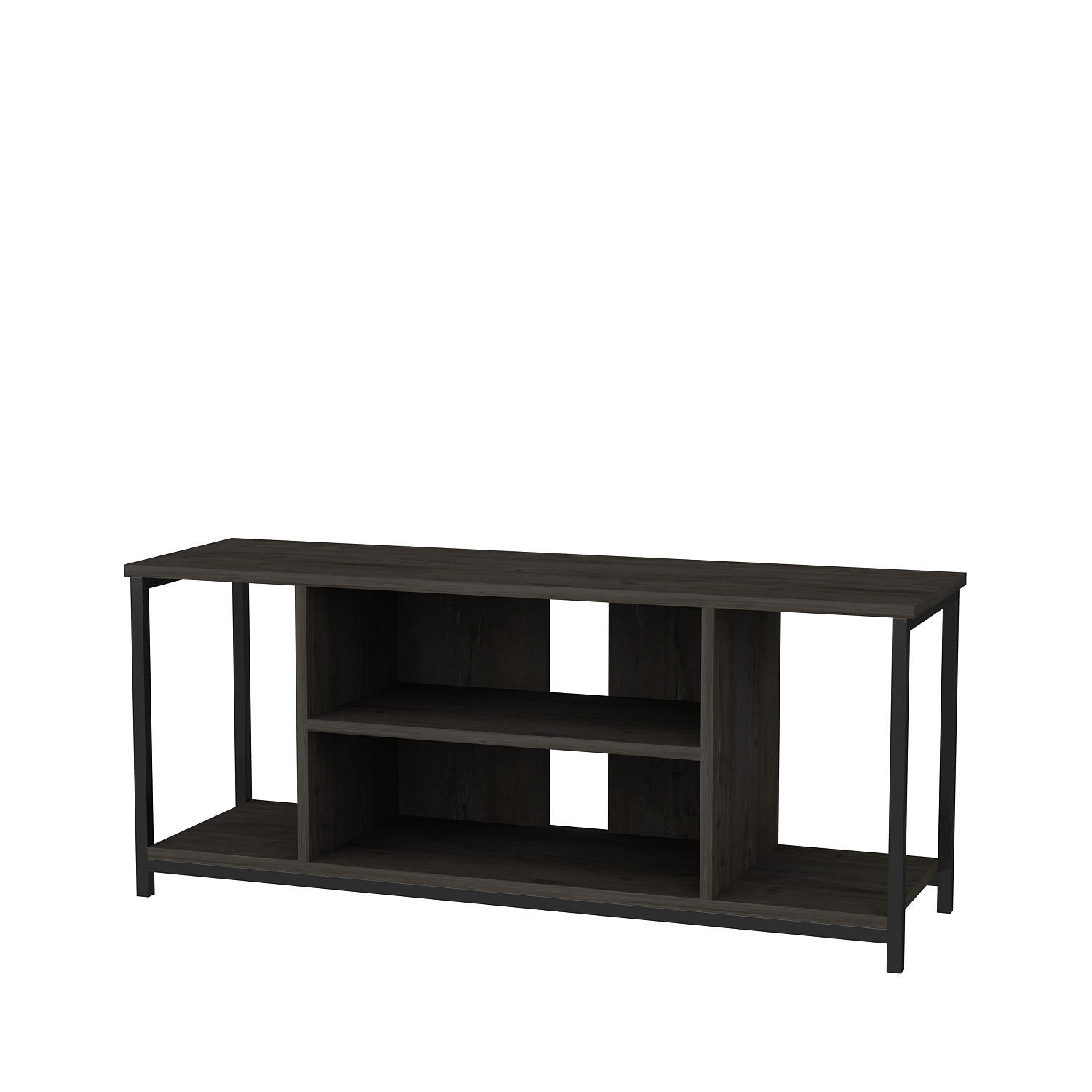 TV-ELEMENT Rinaldo Schwarz-Wenge - Wengefarben, Holzwerkstoff (120/51/35cm) - Decorotika