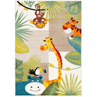 KINDER TEPPICH SOFTSTAR KIDS TIERWELT - Multicolor, Textil (120/170cm) - Pergamon