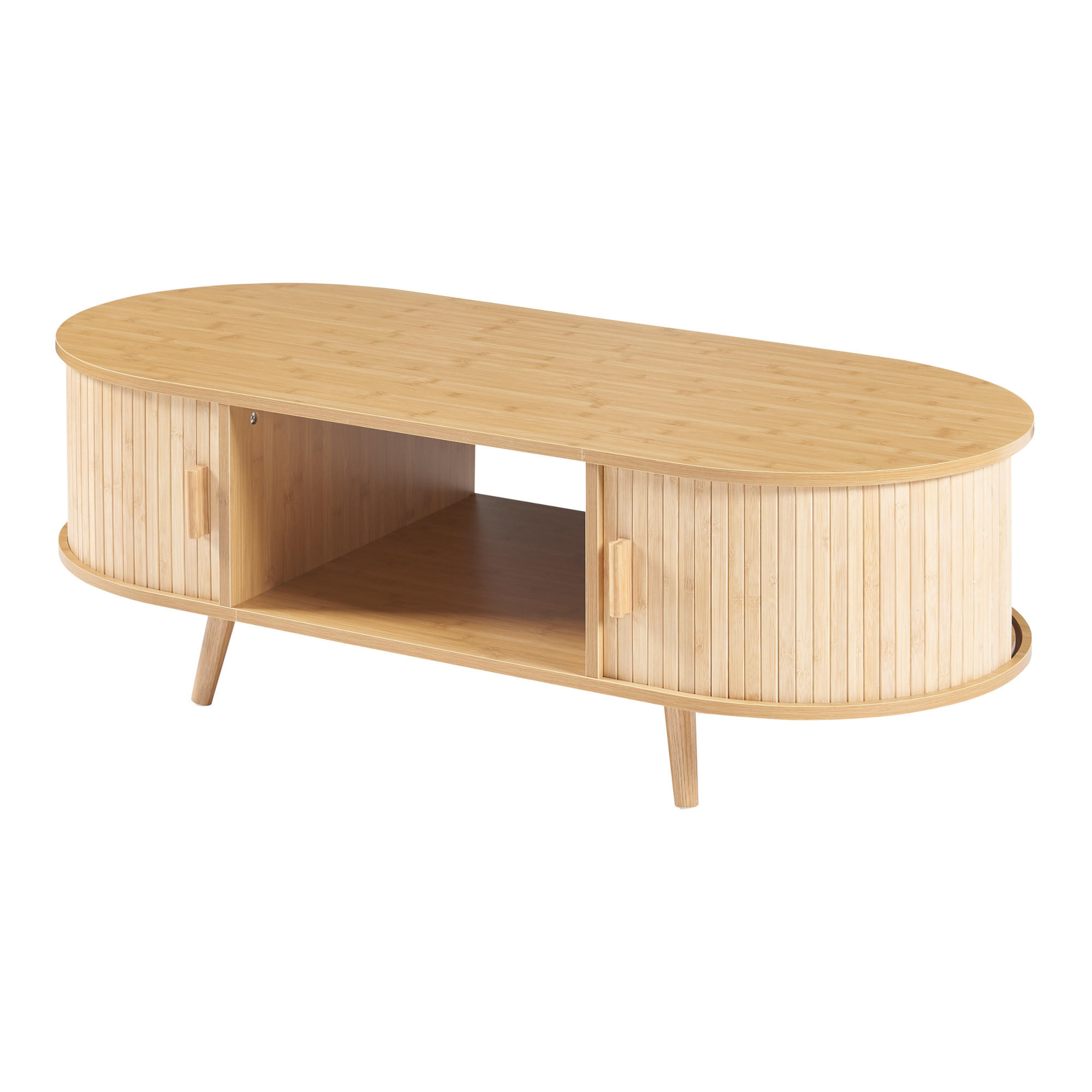COUCHTISCH Nordkapp 120/55/40 cm - Naturfarben, Holz/Holzwerkstoff (55/120/40cm) - [en.casa]