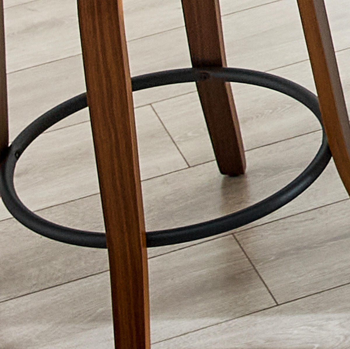 BARHOCKER 2er-Set mit Rückenlehne und Metallfuß Weiß - Weiß, Holz (42/95/51cm) - MIVRAY