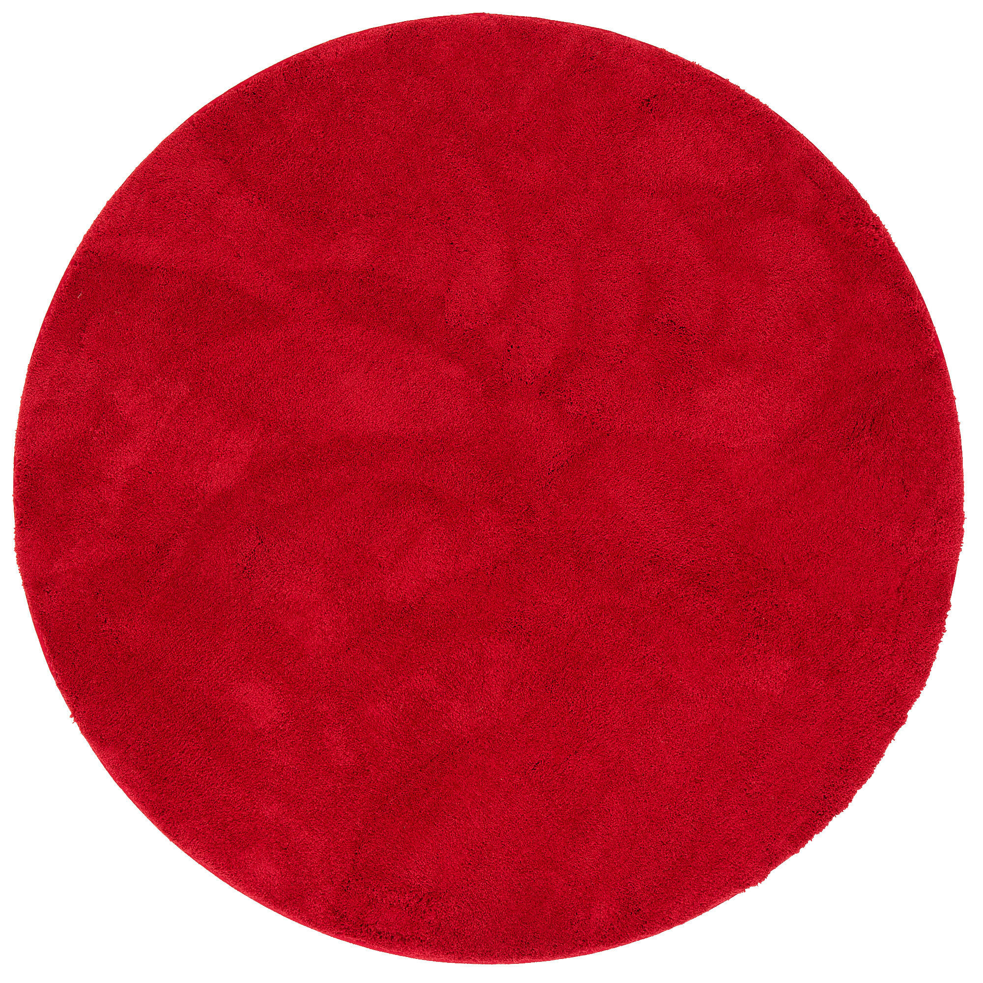 SUPER SOFT KINDER HOCHFLOR TEPPICH SILKY KIDS RUND - Rot, Textil (120/120cm) - Pergamon