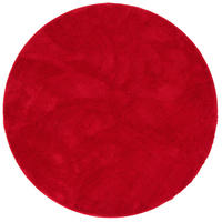 SUPER SOFT KINDER HOCHFLOR TEPPICH SILKY KIDS RUND - Rot, Textil (200/200cm) - Pergamon