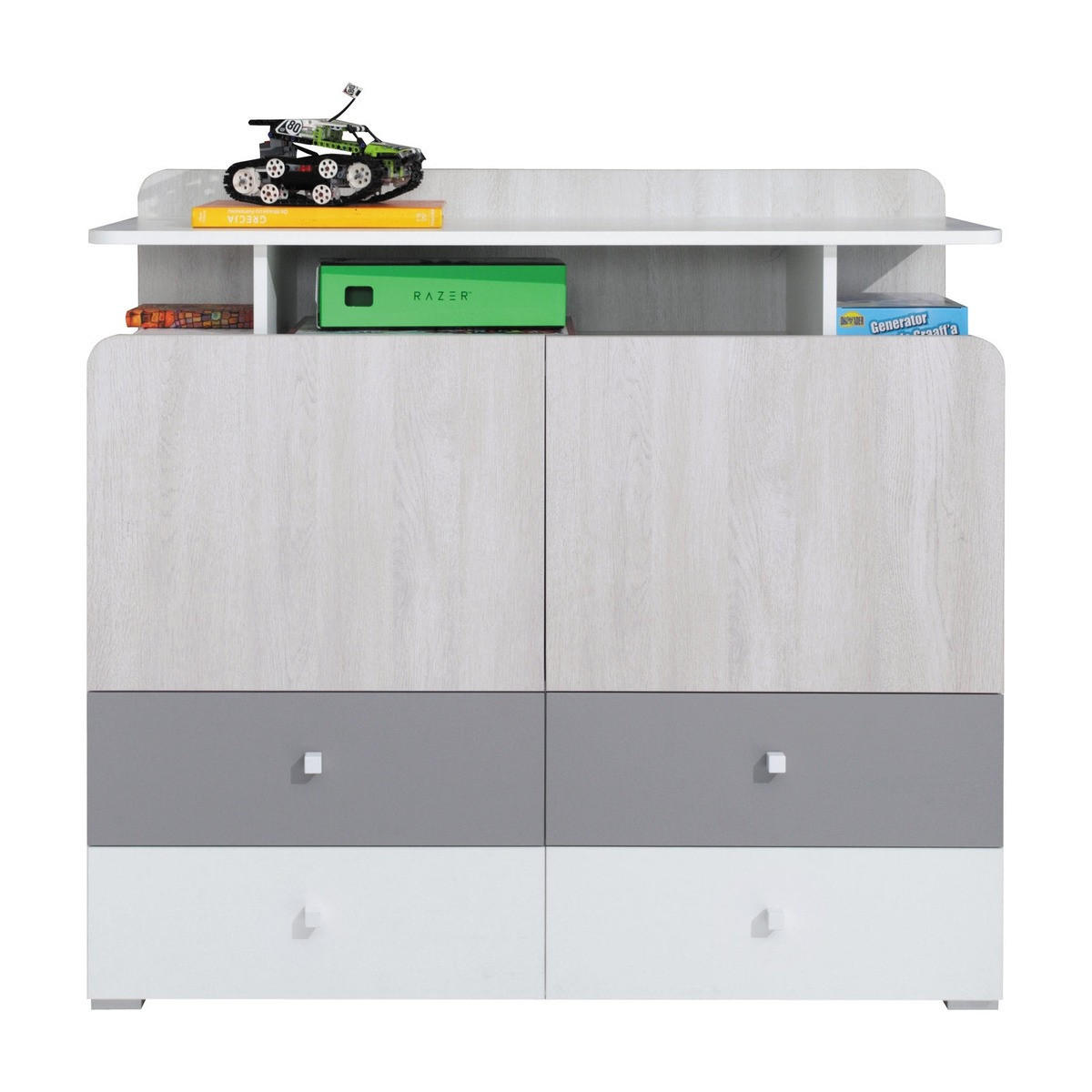 KOMMODE – 110 cm – COMO System – Sonoma Eiche - Sonoma Eiche, Holzwerkstoff (110/100/40cm) - hi-markt