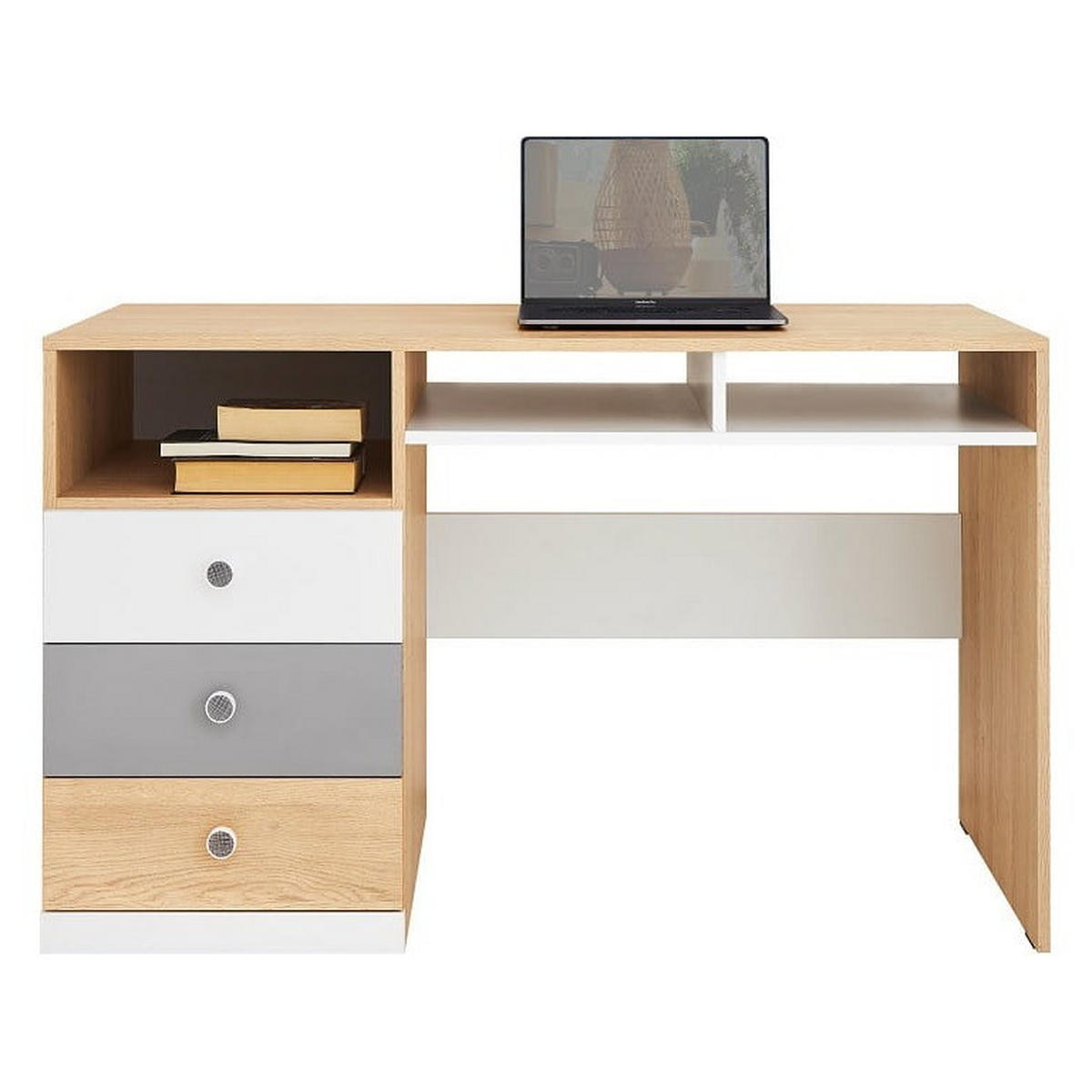 SCHLAFZIMMER Set 6-tlg. – PIXEL System – Sonoma Eiche / Grau - Eichefarben, Holzwerkstoff (150/190/50cm) - hi-markt