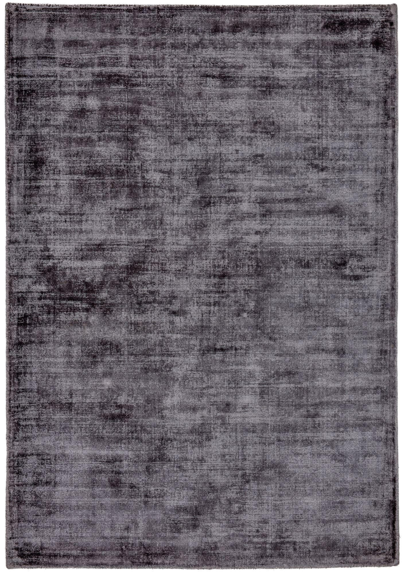 VISKOSETEPPICH Star 90x160 cm - Anthrazit, Textil (90/160cm) - THEKO