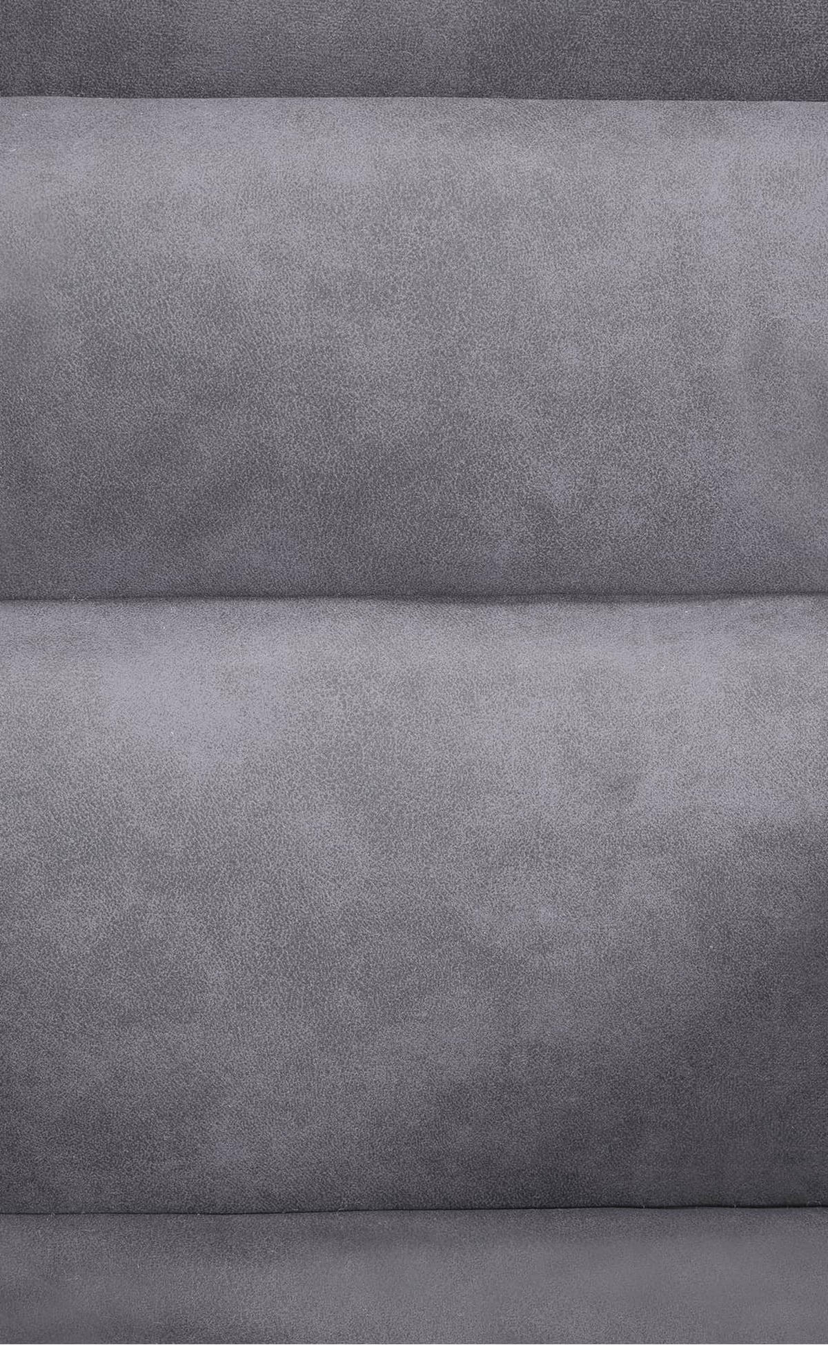 ARMLEHNENSTUHL Vintage Stoff grau - Schwarz/Grau, Textil/Metall (57/90/63cm) - CLP