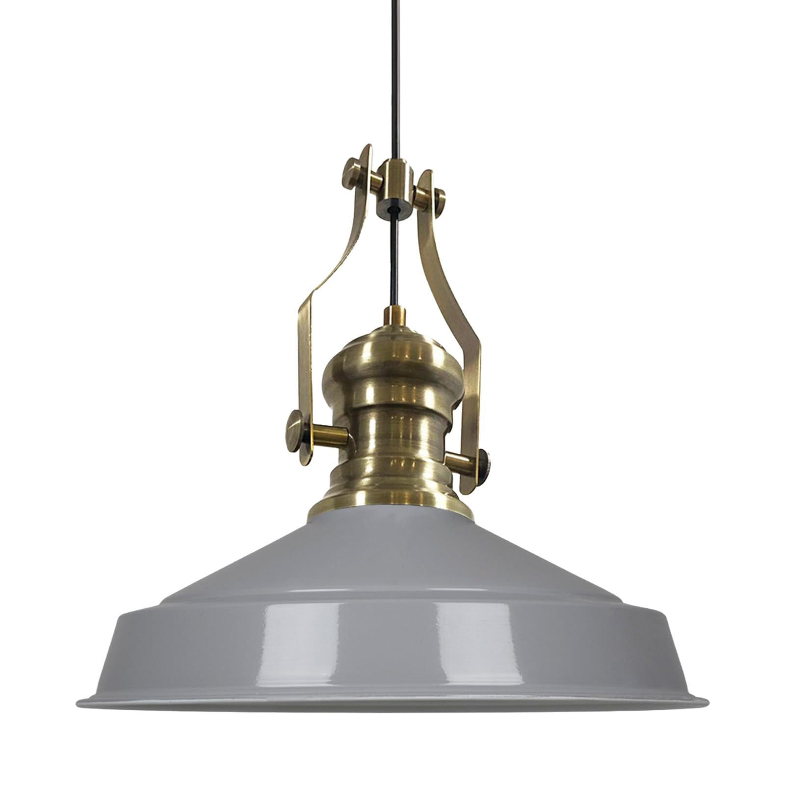 HÄNGELAMPE Neo-Asletl 40/39 cm - Grau, Metall (39/40/39cm) - Bamyum