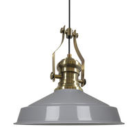 HÄNGELAMPE Neo-Asletl 40/39 cm - Grau, Metall (39/40/39cm) - Bamyum