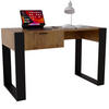 SCHREIBTISCH Nussbaumfarben 120/73/53,6 cm - Nussbaumfarben/Schwarz, Holzwerkstoff (53.6/120/73cm) - CraftPAK