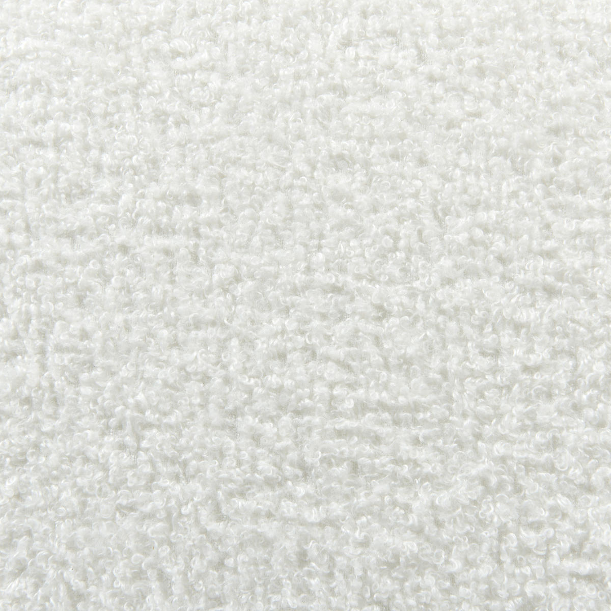 BOUCLÉ-DREHSESSEL Weiß Davik - Weiß, Holz/Textil (62/67/63cm) - Beliani