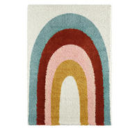 TEPPICH mit Regenbogenmuster - Tutti - 120 cm x 160 cm - Multicolor, Kunststoff (120/160cm) - Drawer