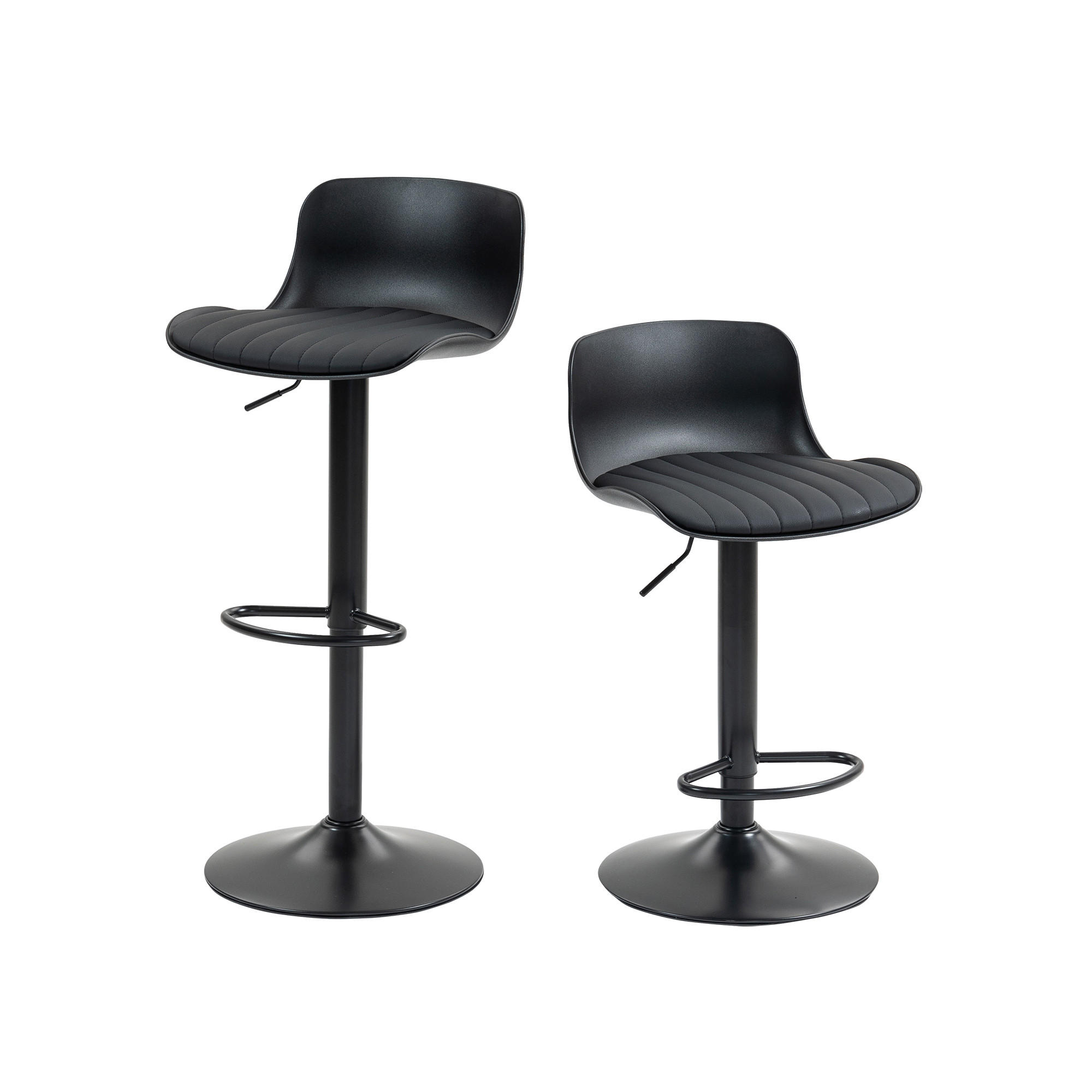 ComfortXL Barhocker Schwarz 44x80x43 cm