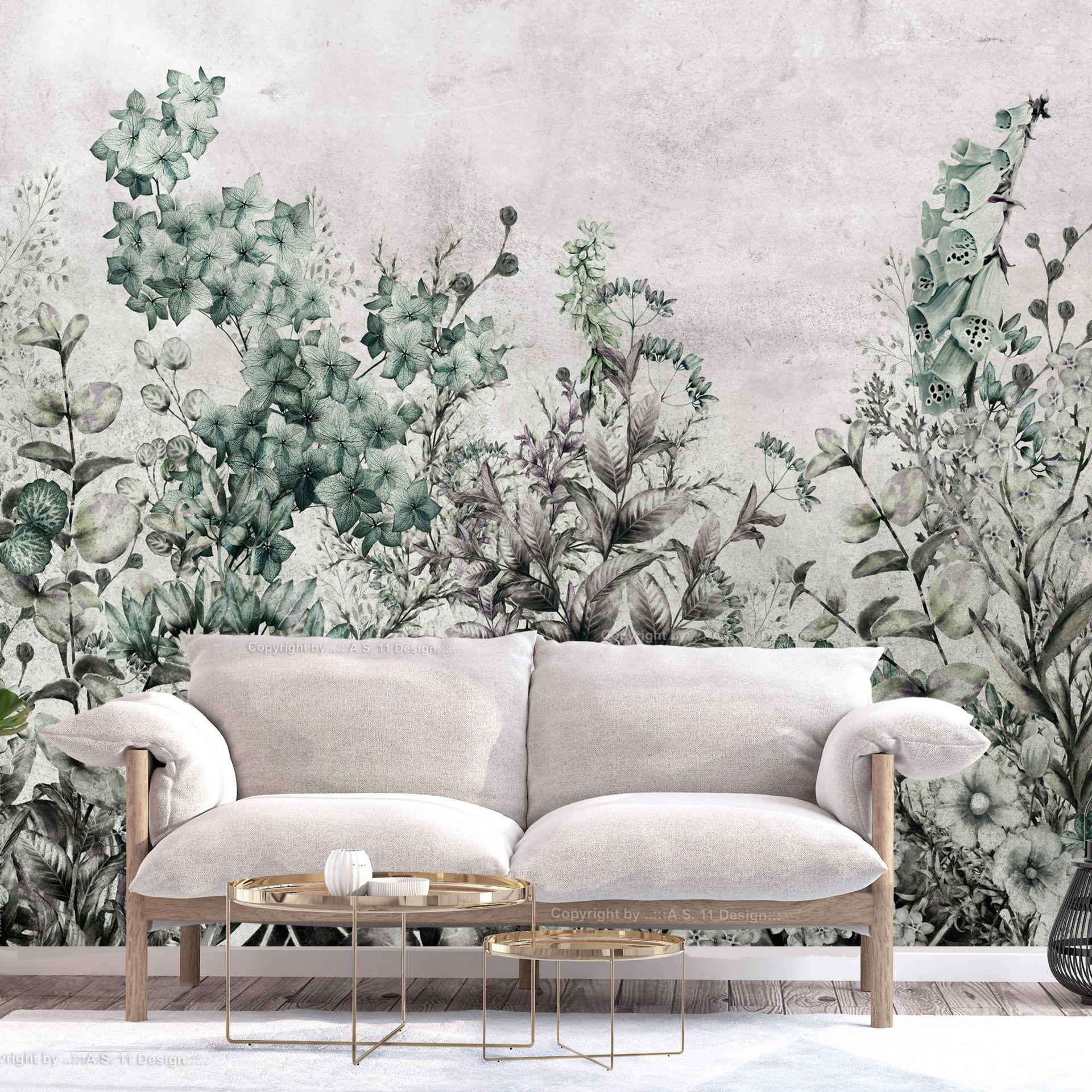 VLIESTAPETE Grün 200/140 cm - Grau/Grün, Textil (200/1cm) - KUNSTLOFT