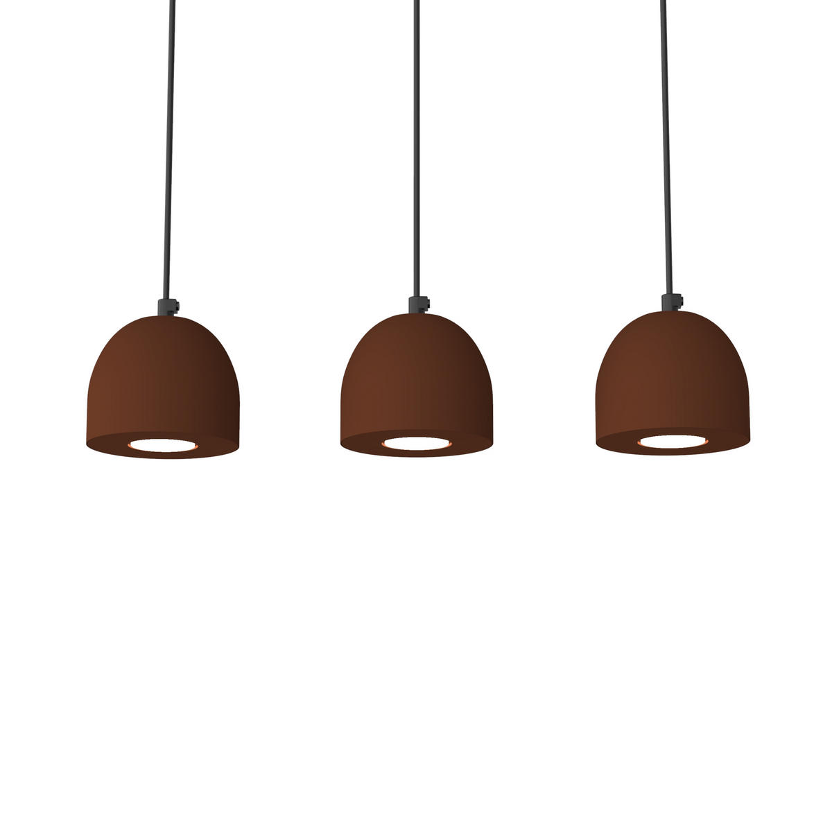 HÄNGELEUCHTE - Dunkelbraun, Metall (6.5/69/120cm) - Lumicom