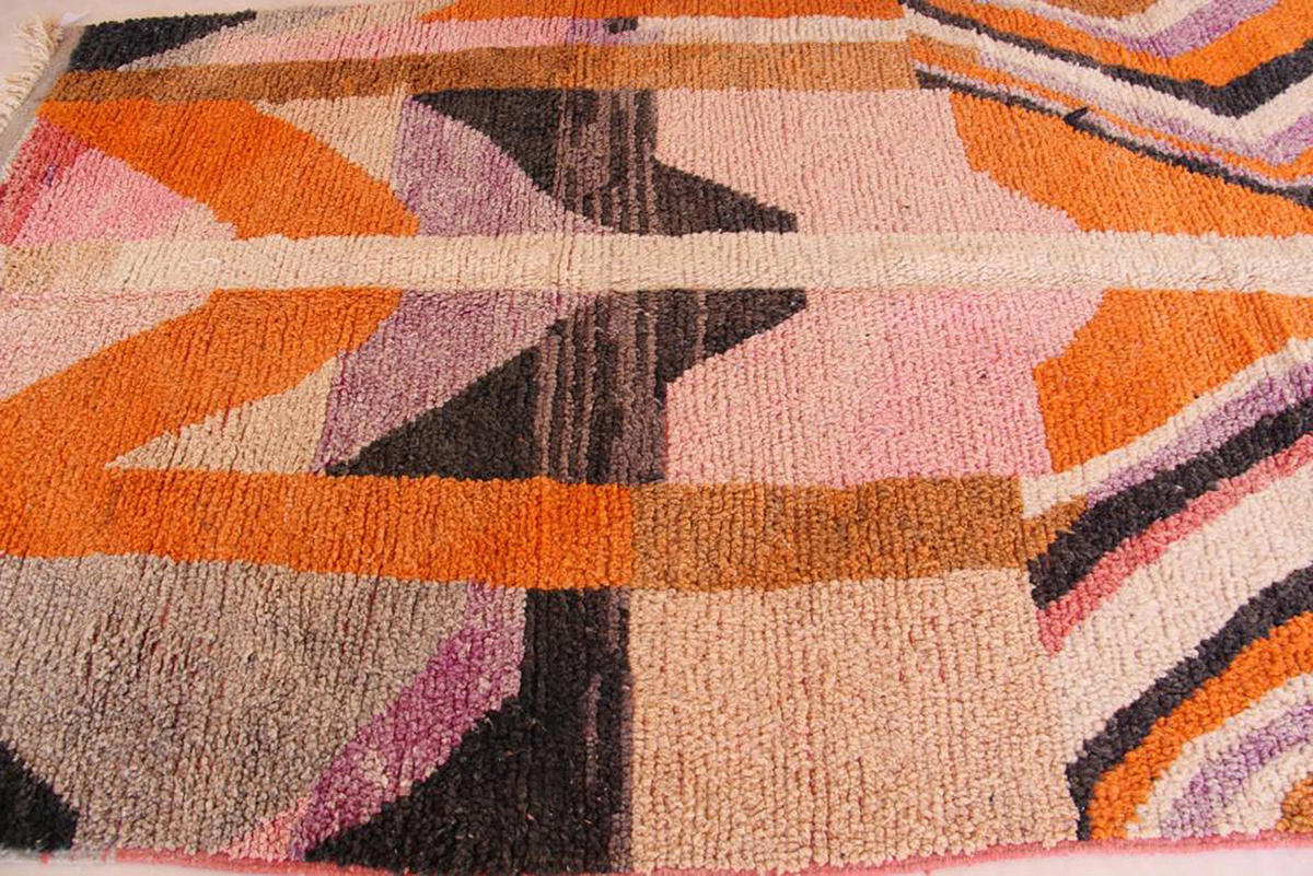 BERBERTEPPICH aus Marokko aus reiner Wolle mehrfarbig - Multicolor, Naturmaterialien (173/284cm) - AFK Living