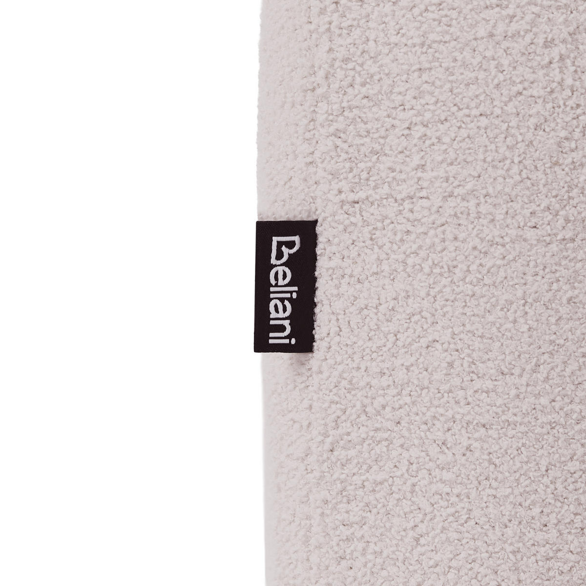 POUF Bouclé Cremeweiß Idyllwild - Weiß, Textil (49/45/39cm) - Beliani