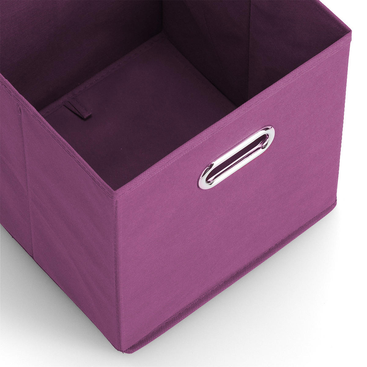 AUFBEWAHRUNGSBOX mit Griff, Vlies - Lila - Lila, Textil (28/28/28cm) - Zeller Present