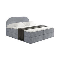 BOXBETT mit Matratze H3 und Lattenrost - NOX - 160x200 - Grau Casablanca - Grau, Holzwerkstoff/Kunststoff (160/200cm) - ALTDECOR