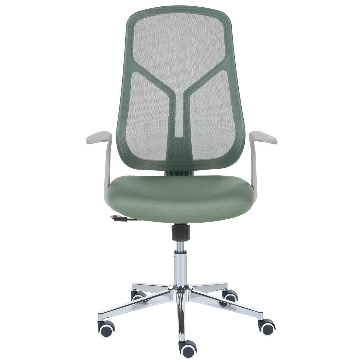KANCELÁŘSKÁ ŽIDLE Zelená Nuviner - zelená barva, textil (60/109/60cm) - Beliani